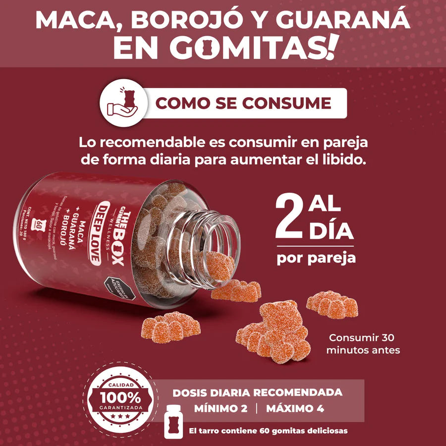 Maca Guaraná y Borojó en gomitas❤️‍🔥